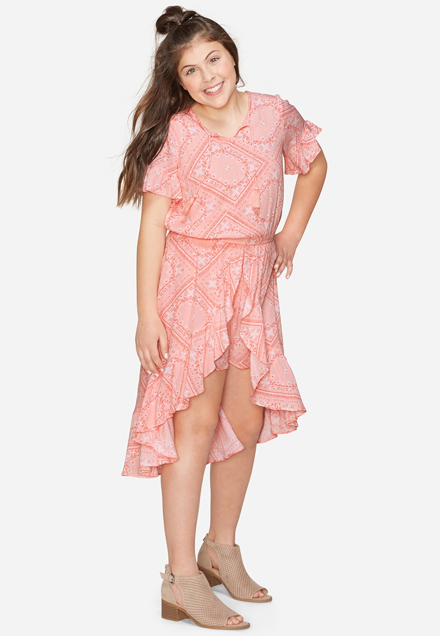 tiered smock dress