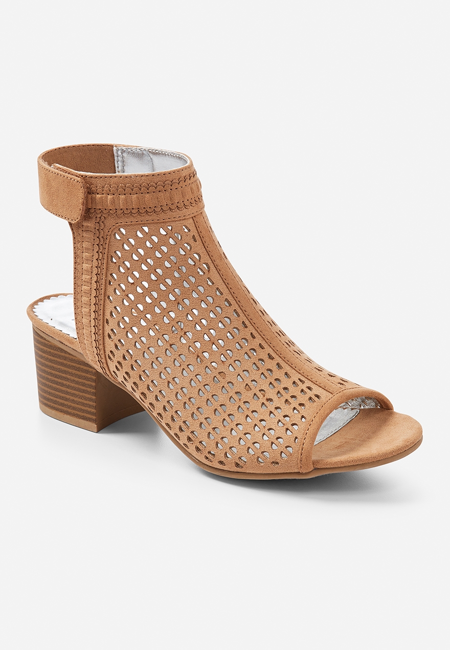 perforated open toe sandal