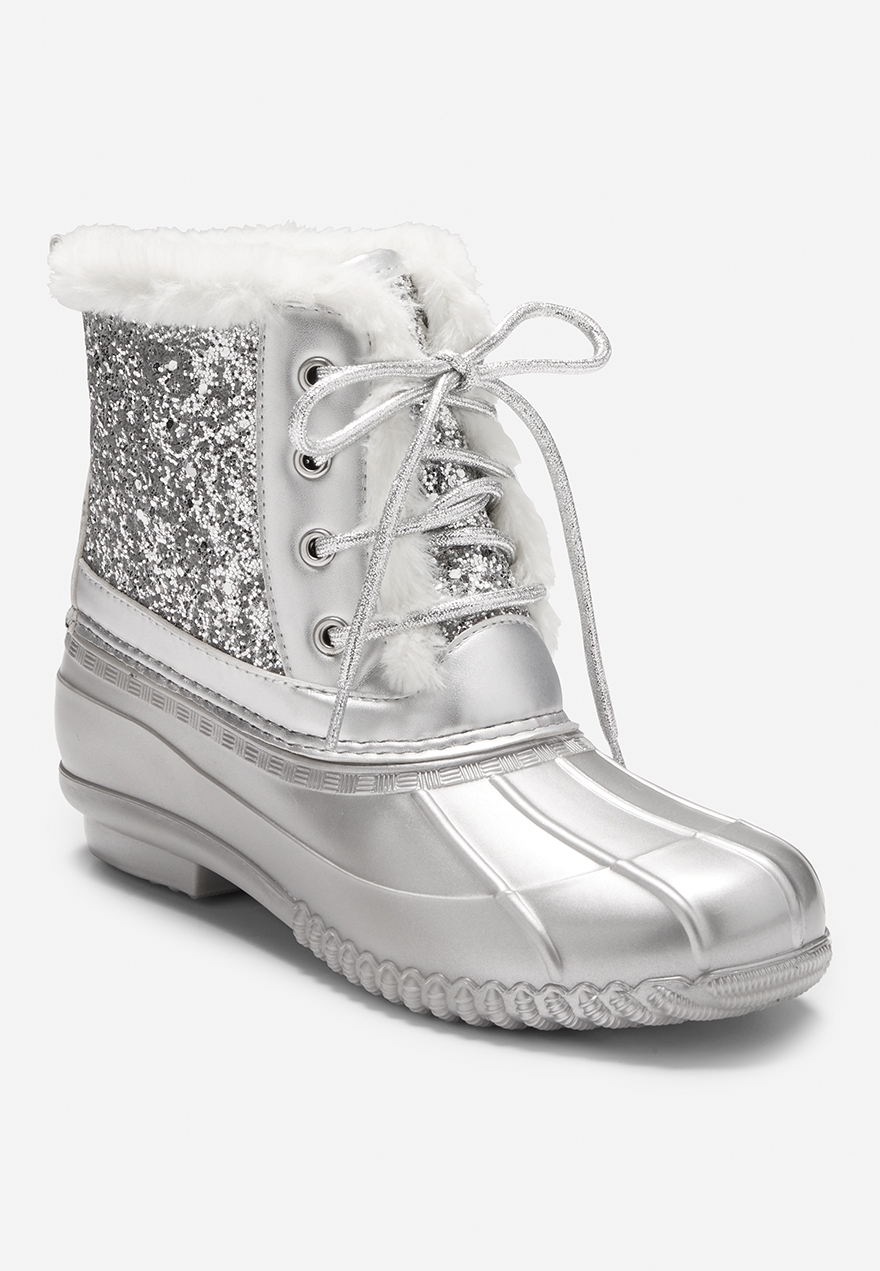 glitter duck boots