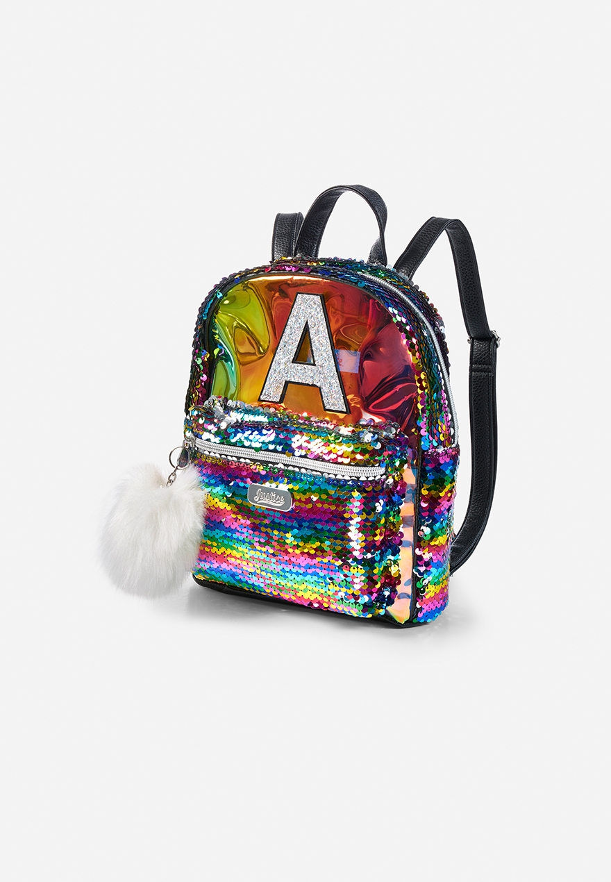 justice flip sequin backpack