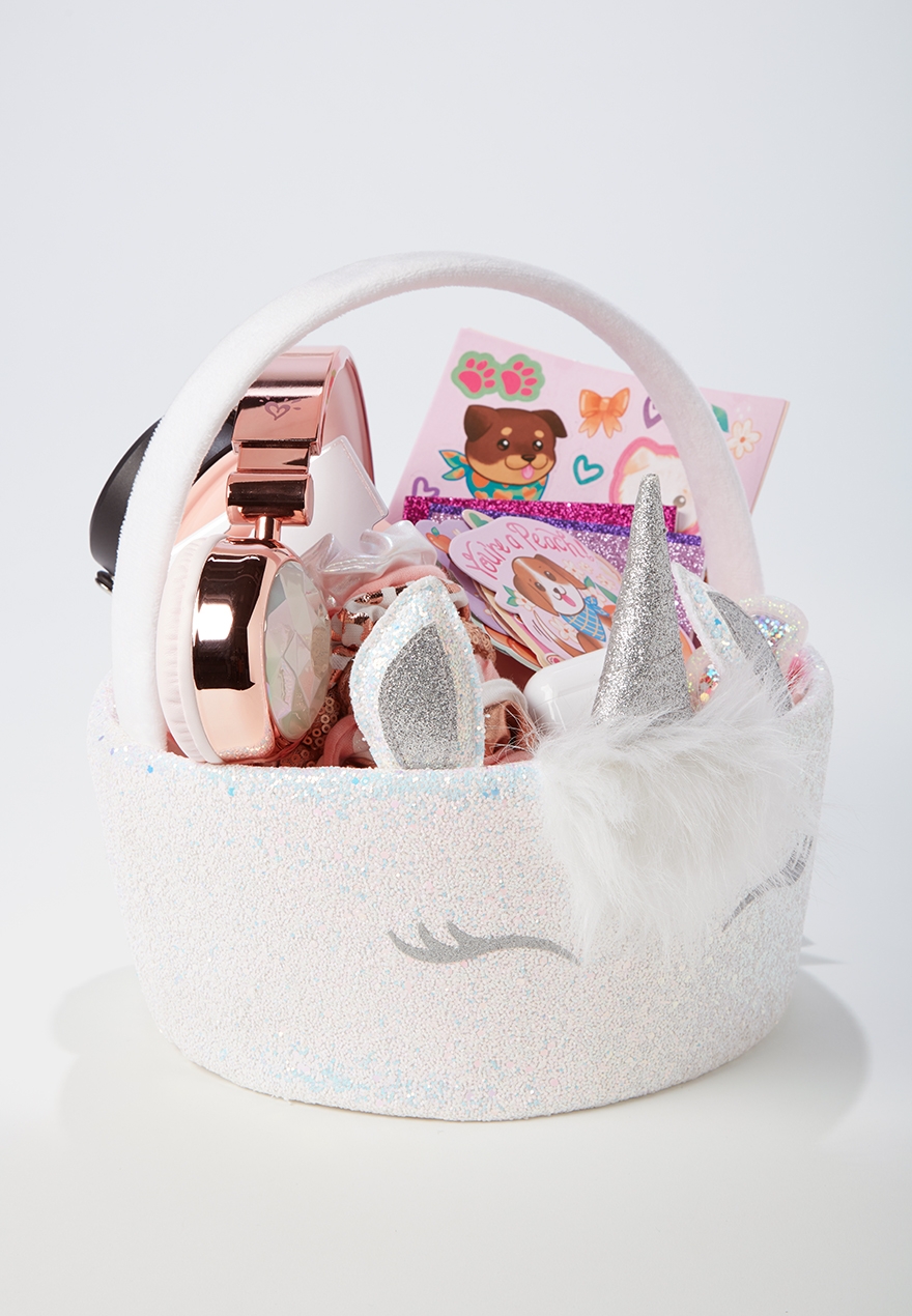 unicorn plush easter basket