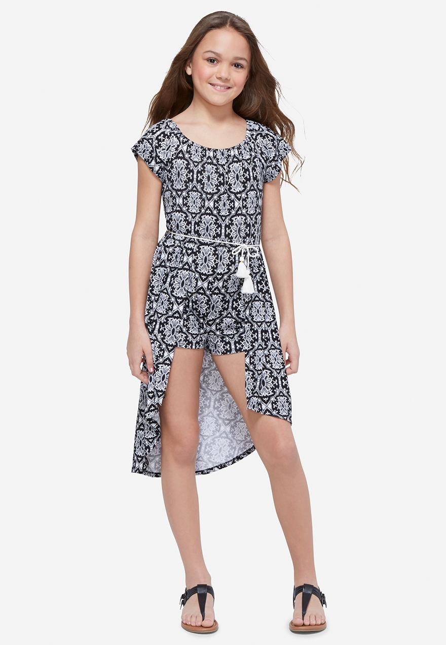 high low maxi romper