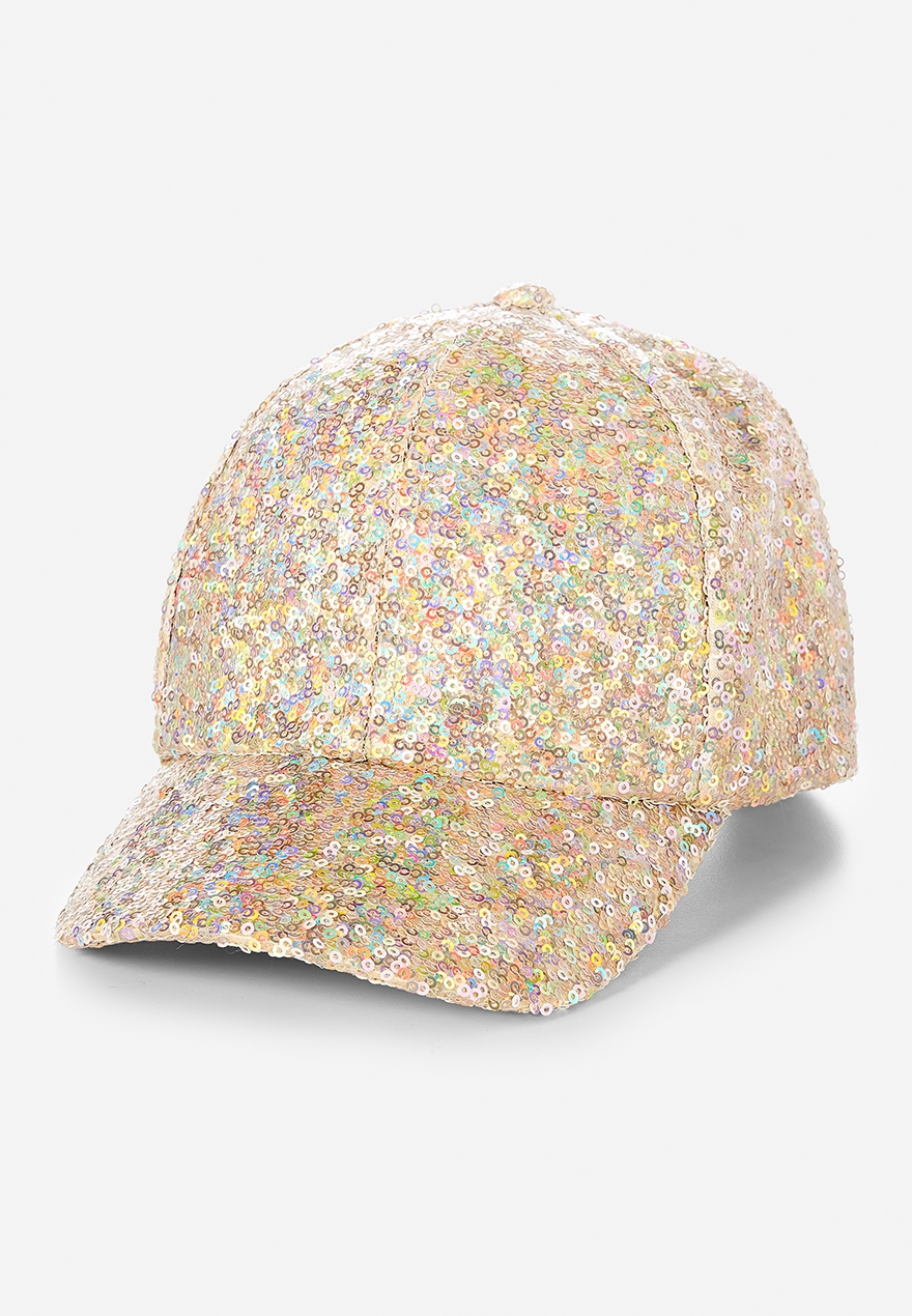 sequin ball caps
