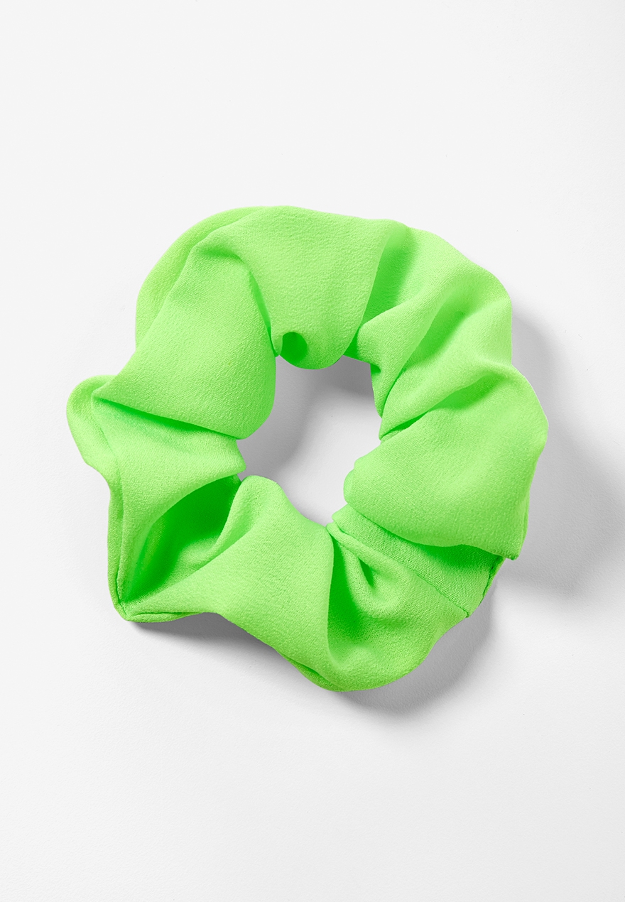 Neon Green Chiffon Scrunchie Justice