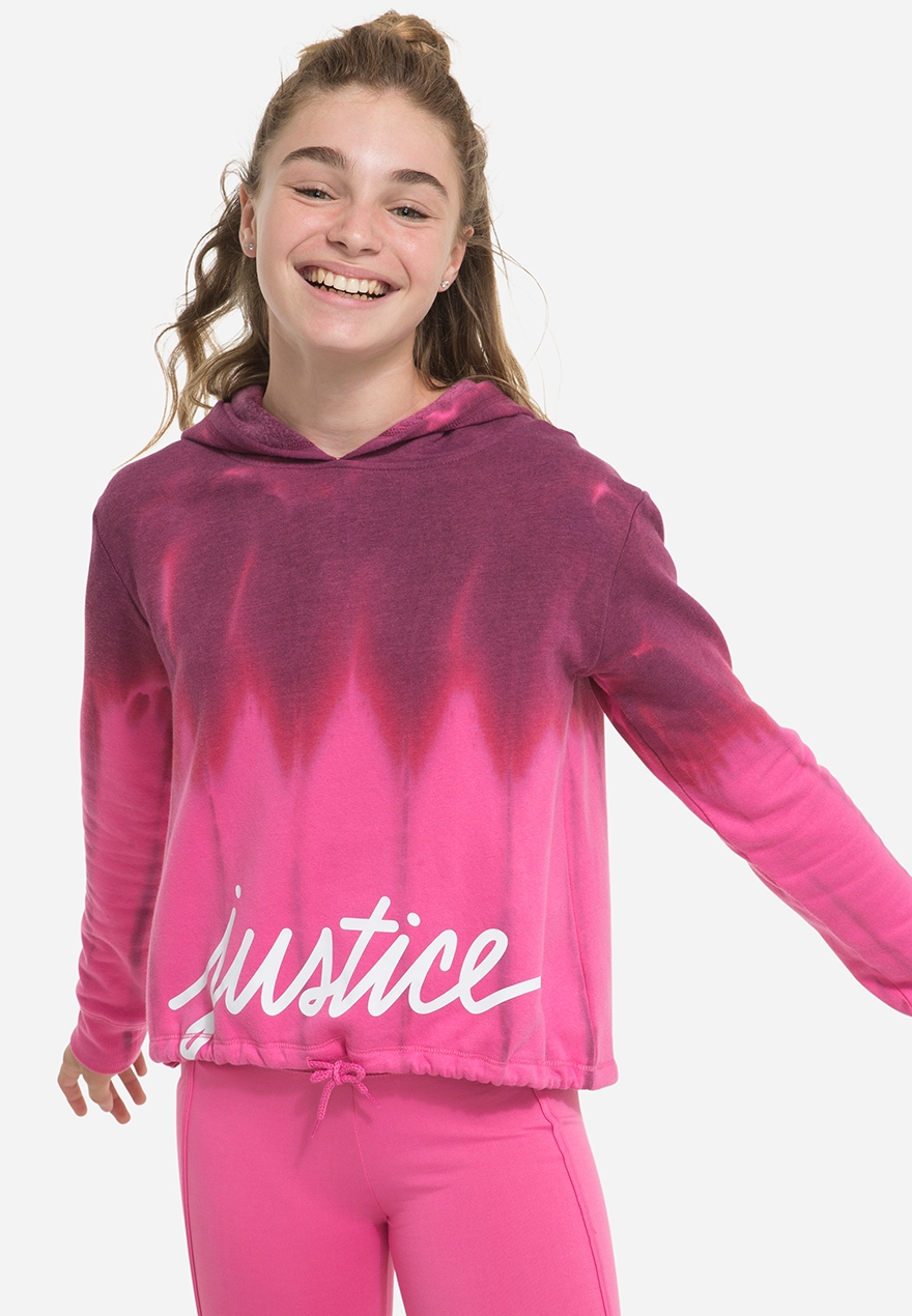 justice logo hoodie