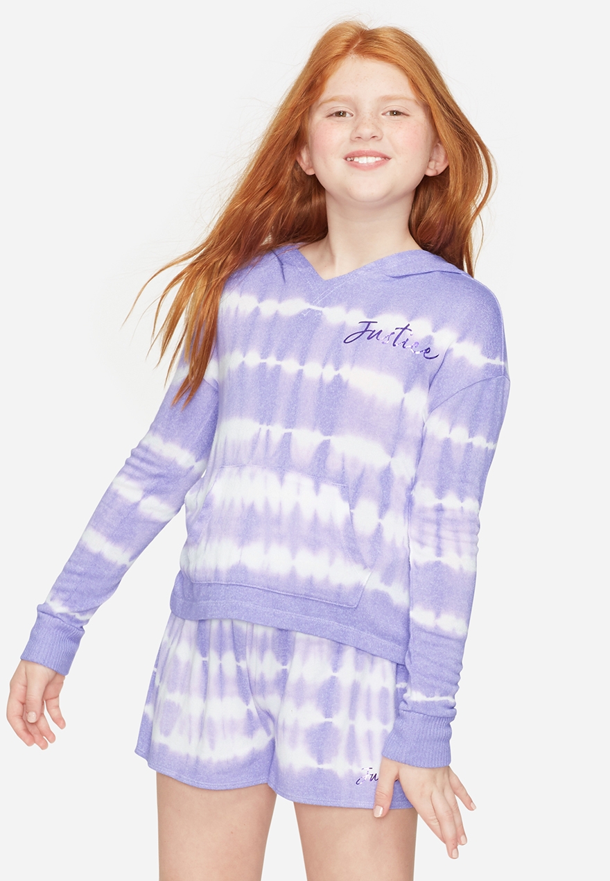 justice tie dye sweatshirt