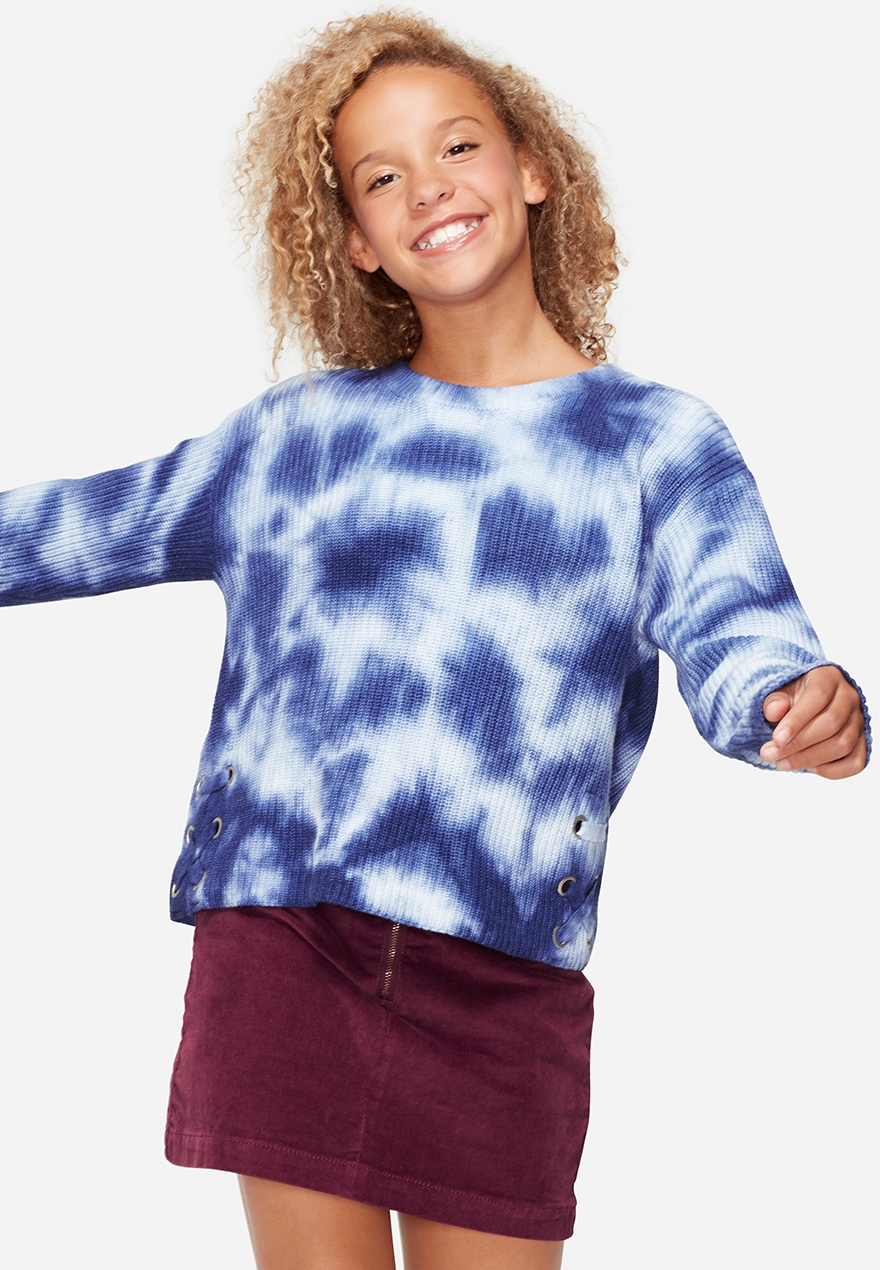 justice tie dye sweatshirt