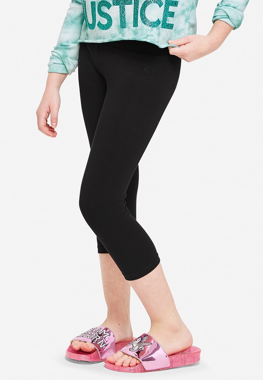 girls cropped leggings