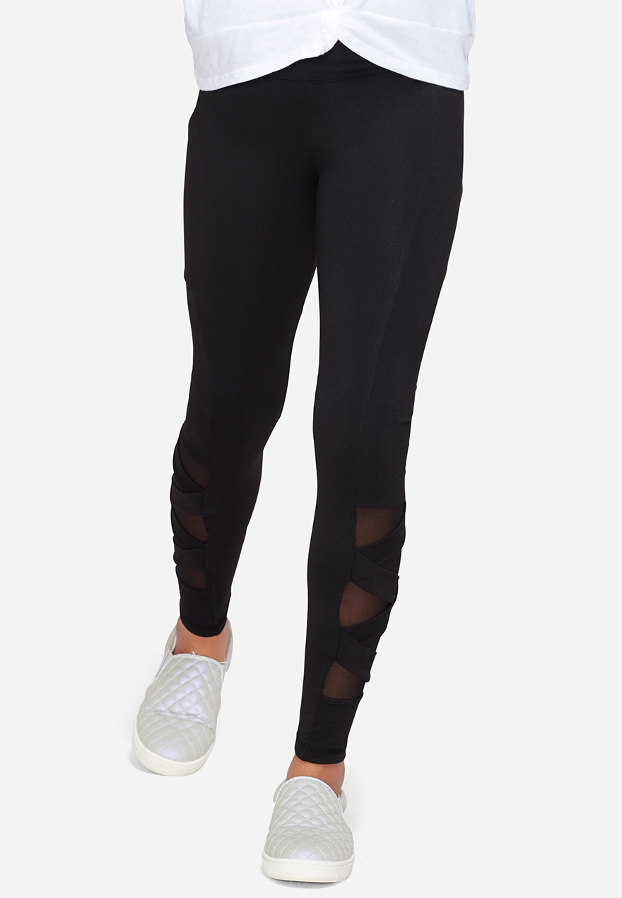 girls mesh leggings