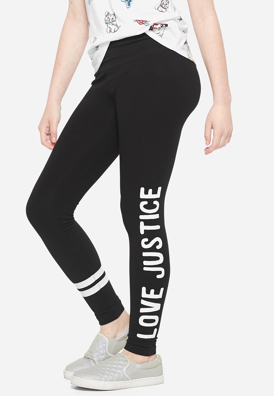 justice plus size leggings