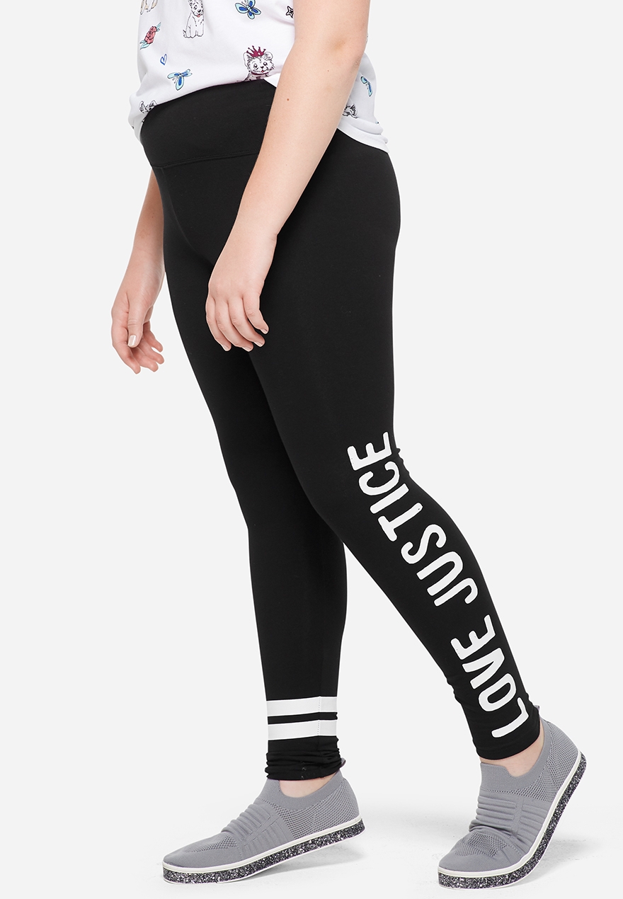 justice plus size leggings