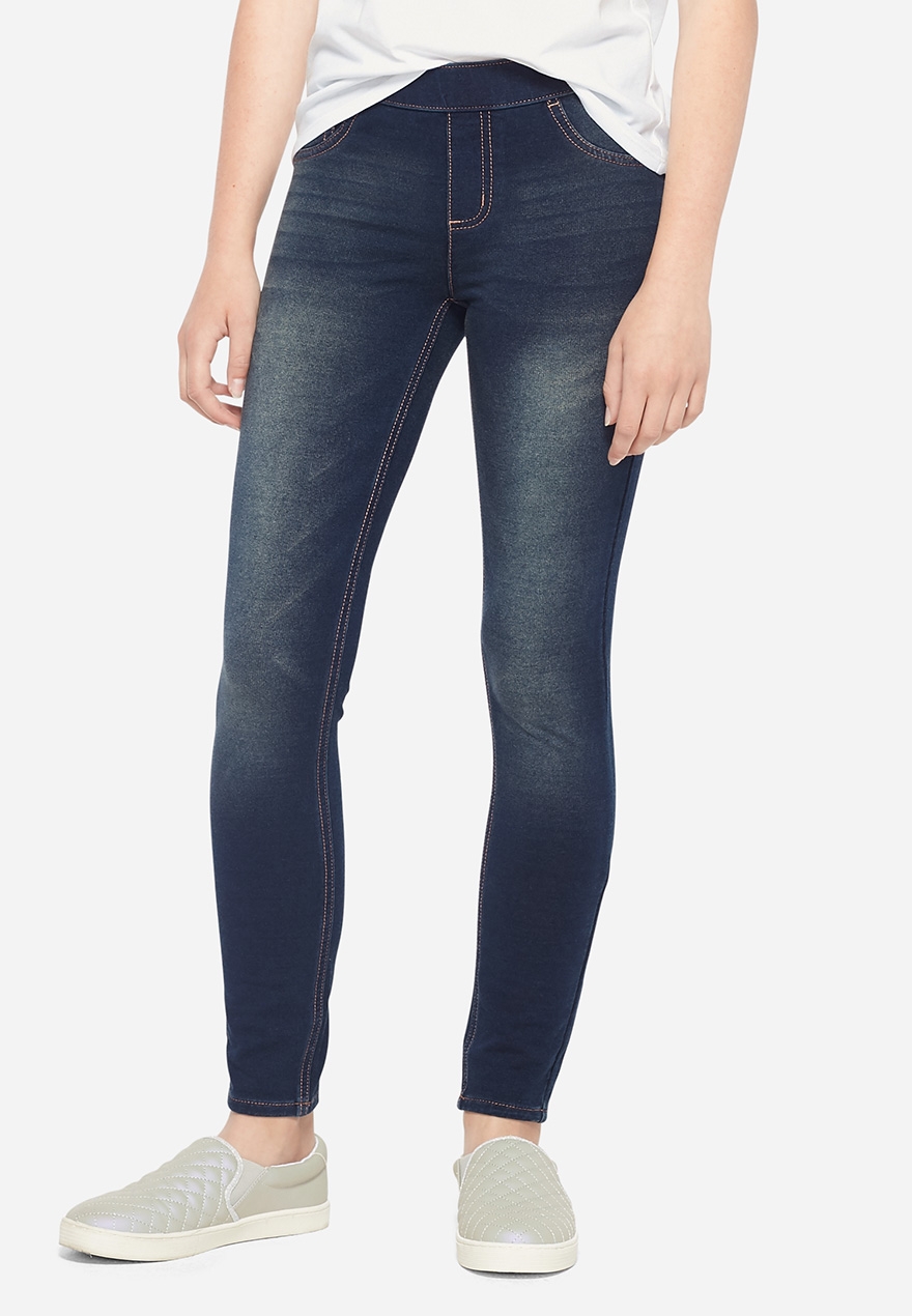 French Terry Pull On Girls Jean 