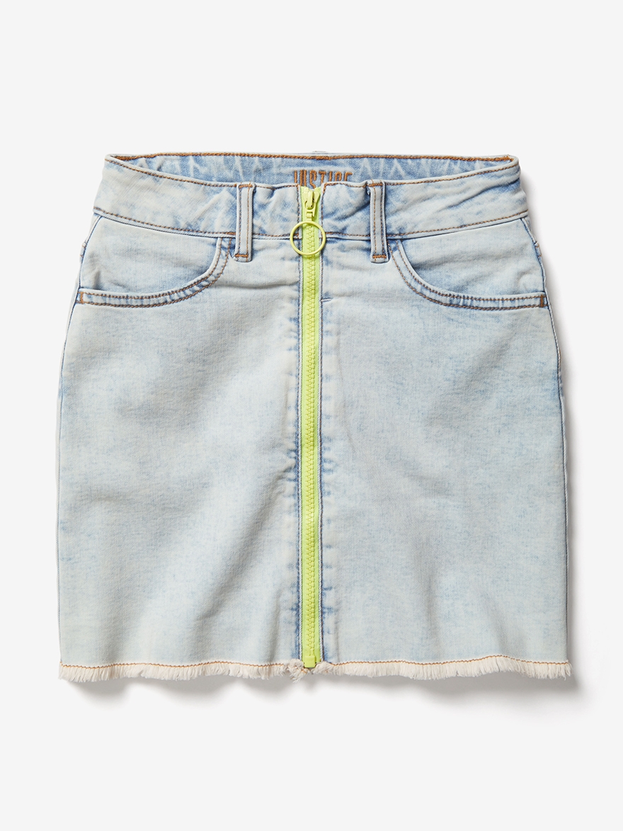 justice denim skirt