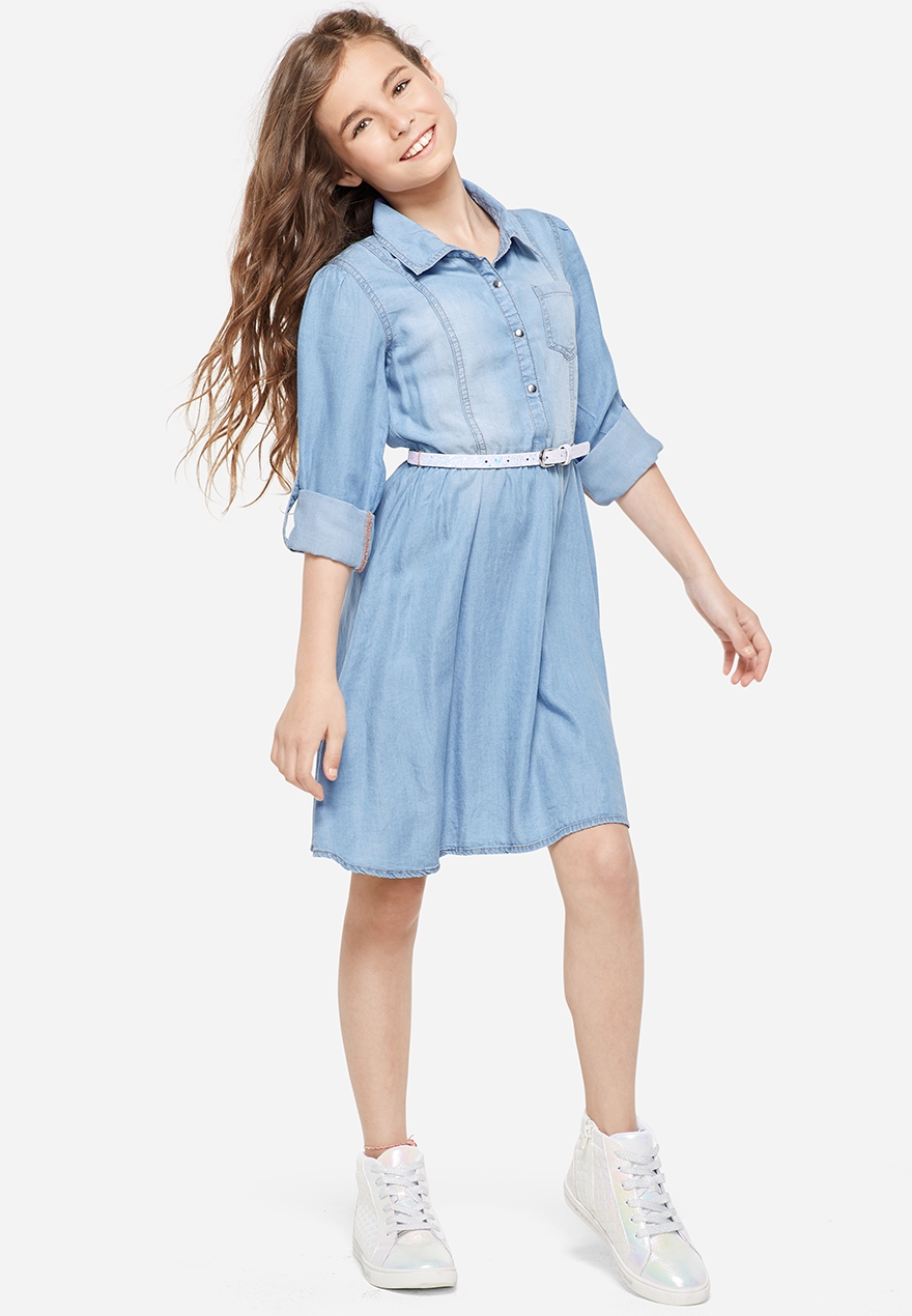 denim frock for girls