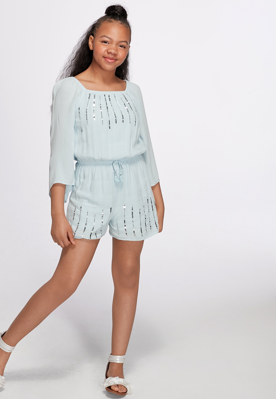 square neck romper