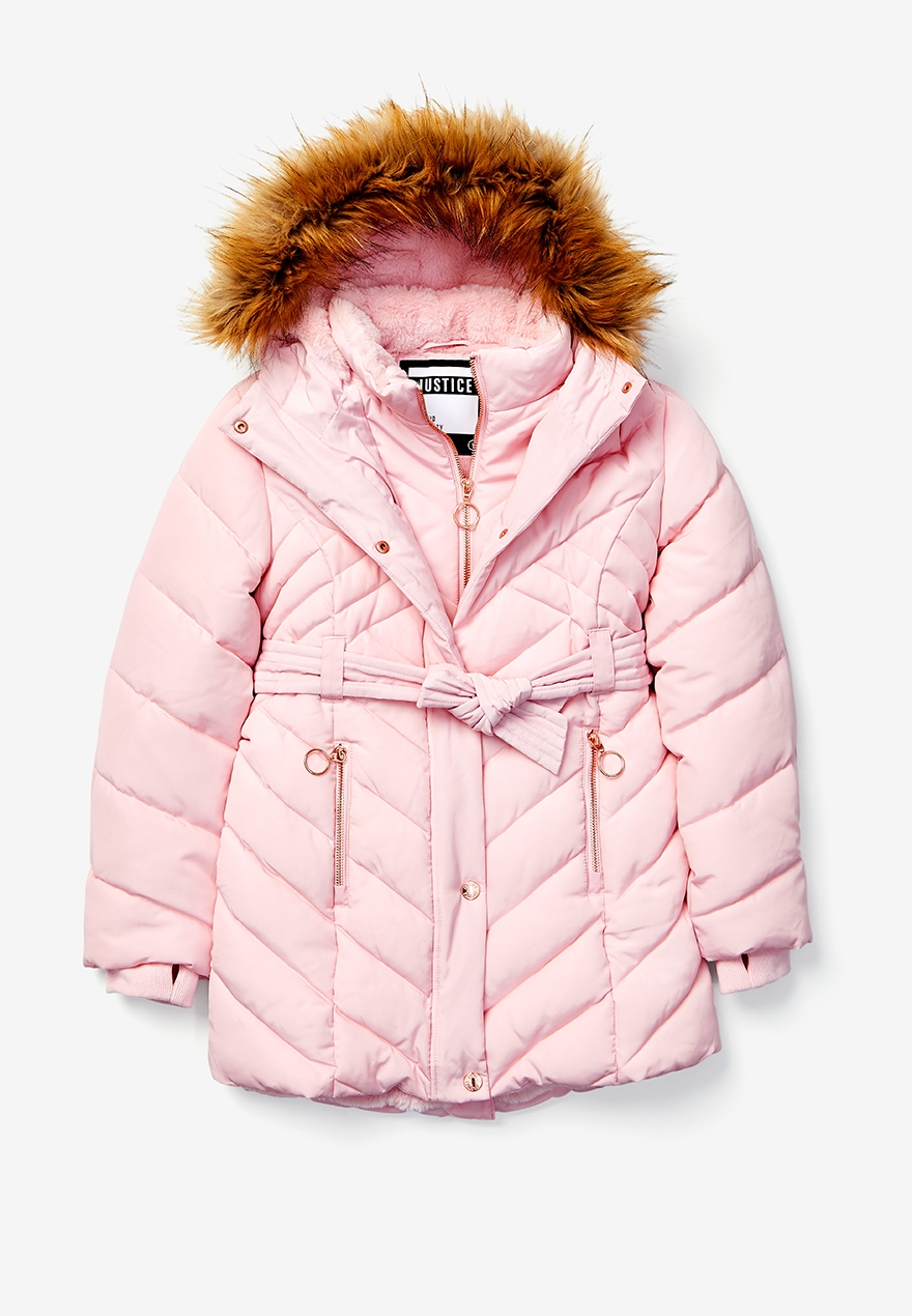 justice plus size coats