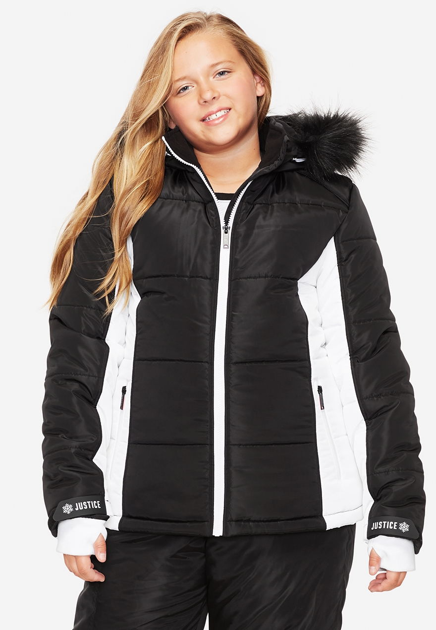 justice plus size coats