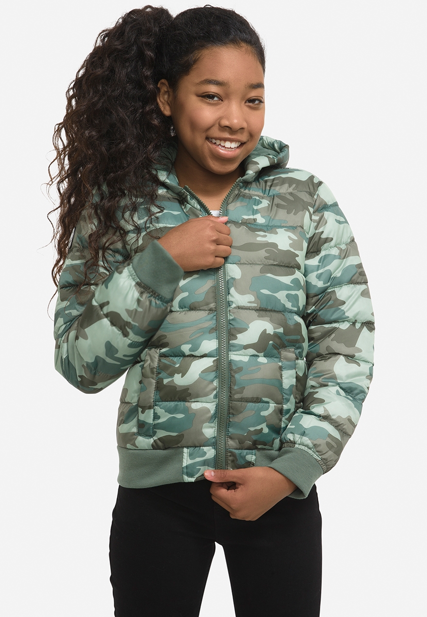 girls packable down coat