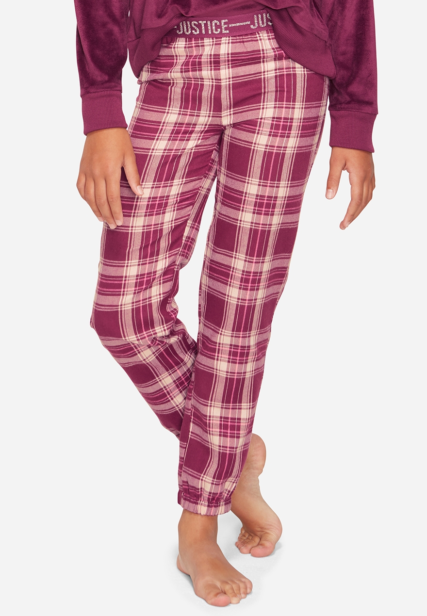 cute plaid pajama pants