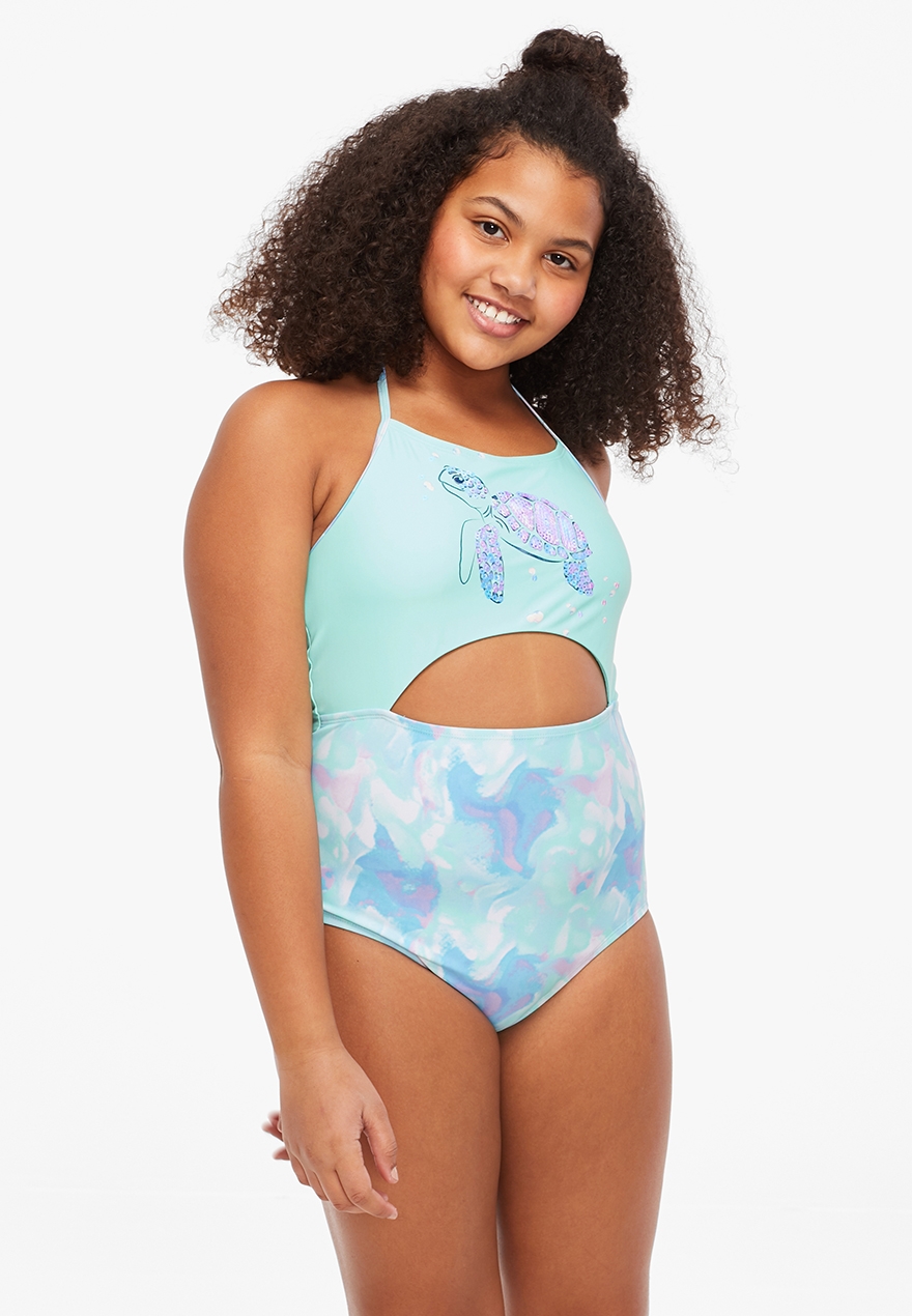 justice plus size swimsuits