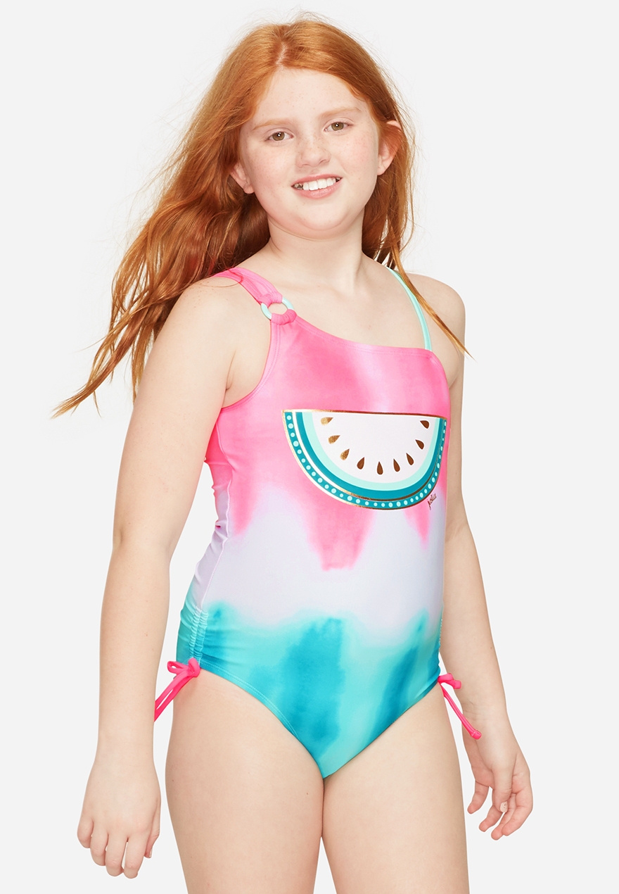 birthday girl one piece bathing suit