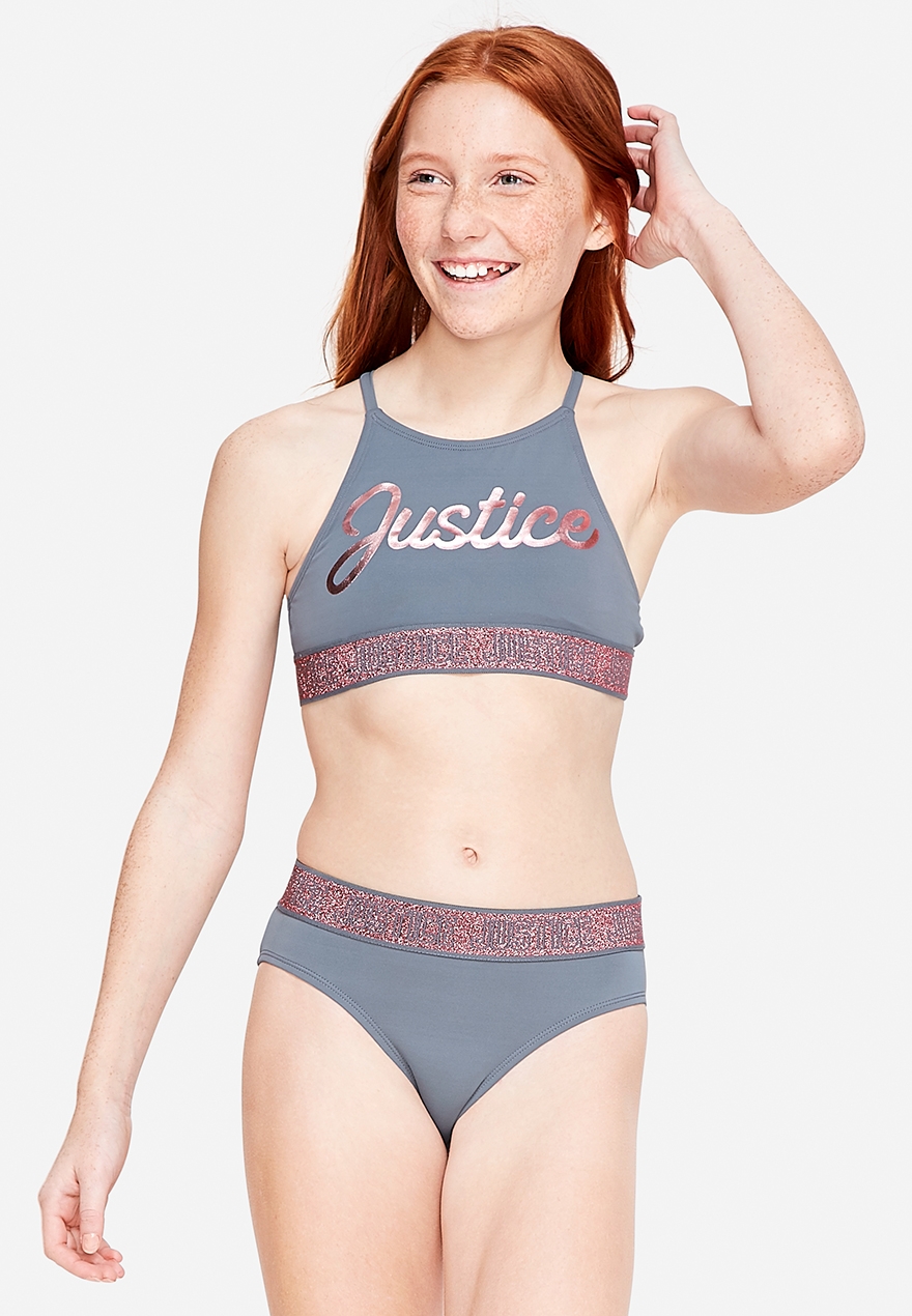 high neck bikini for tweens