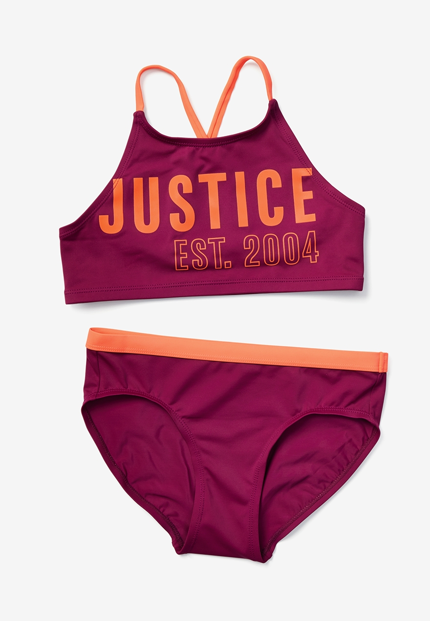 justice plus size swimwear