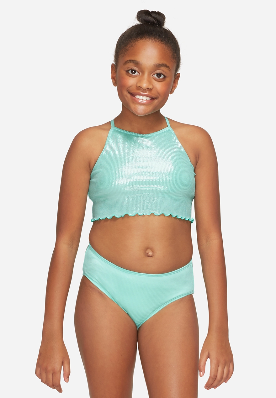 justice two piece swimsuits