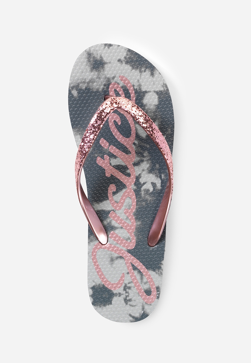 justice flip flops