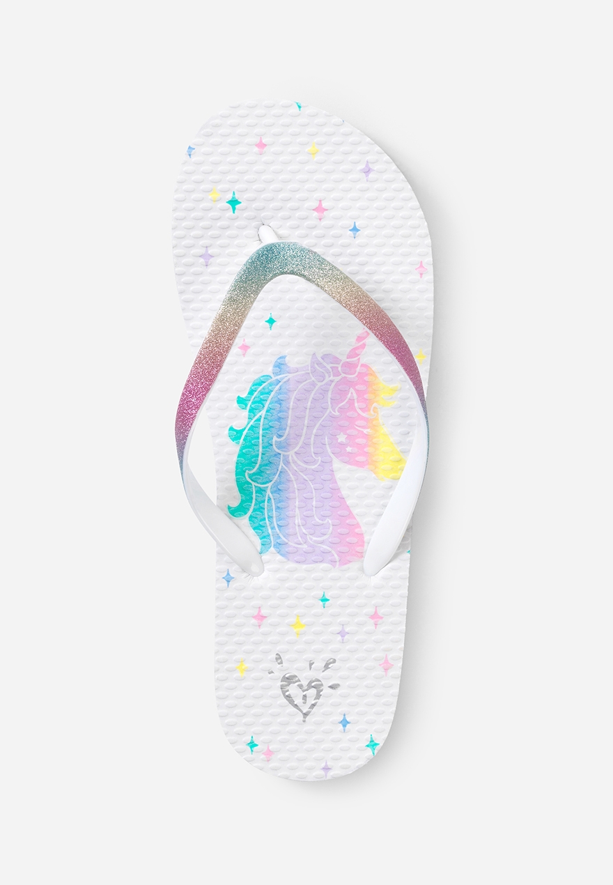 girls unicorn sandals