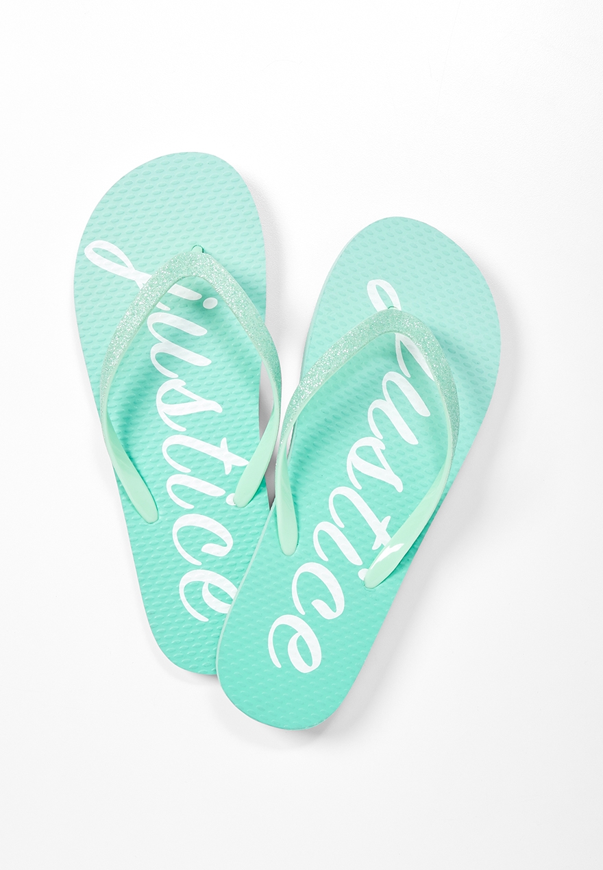 justice flip flops