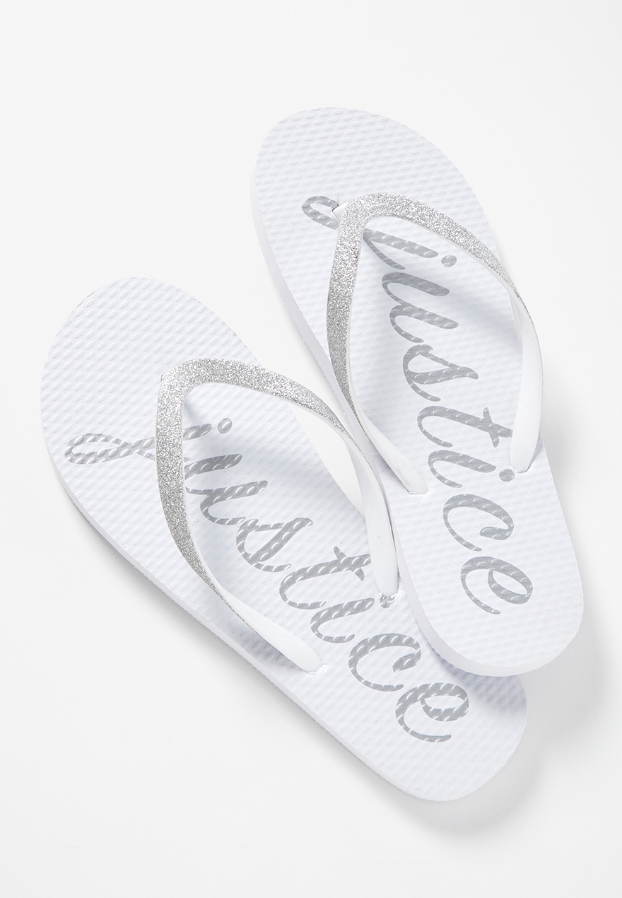 justice flip flops