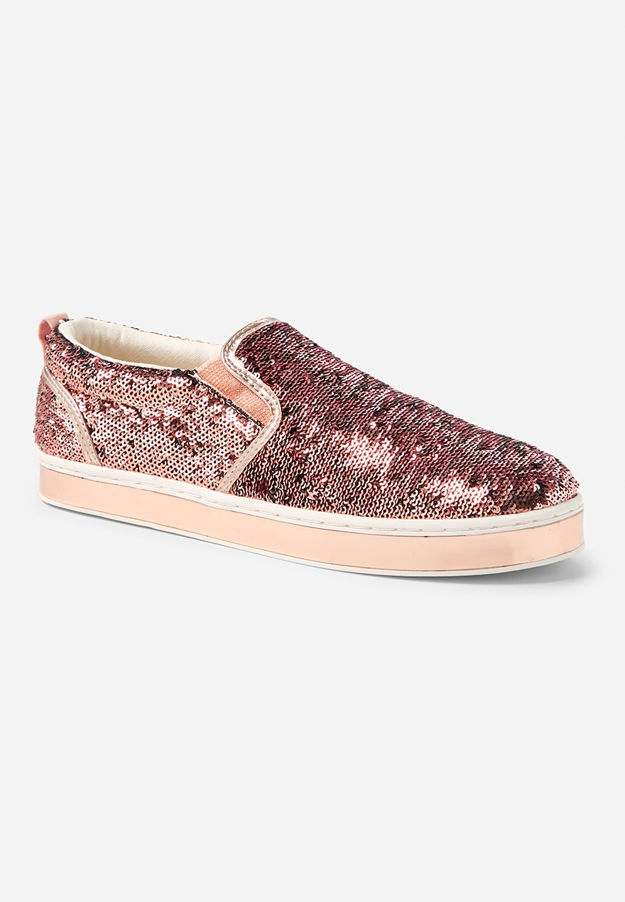 flip sequin sneakers