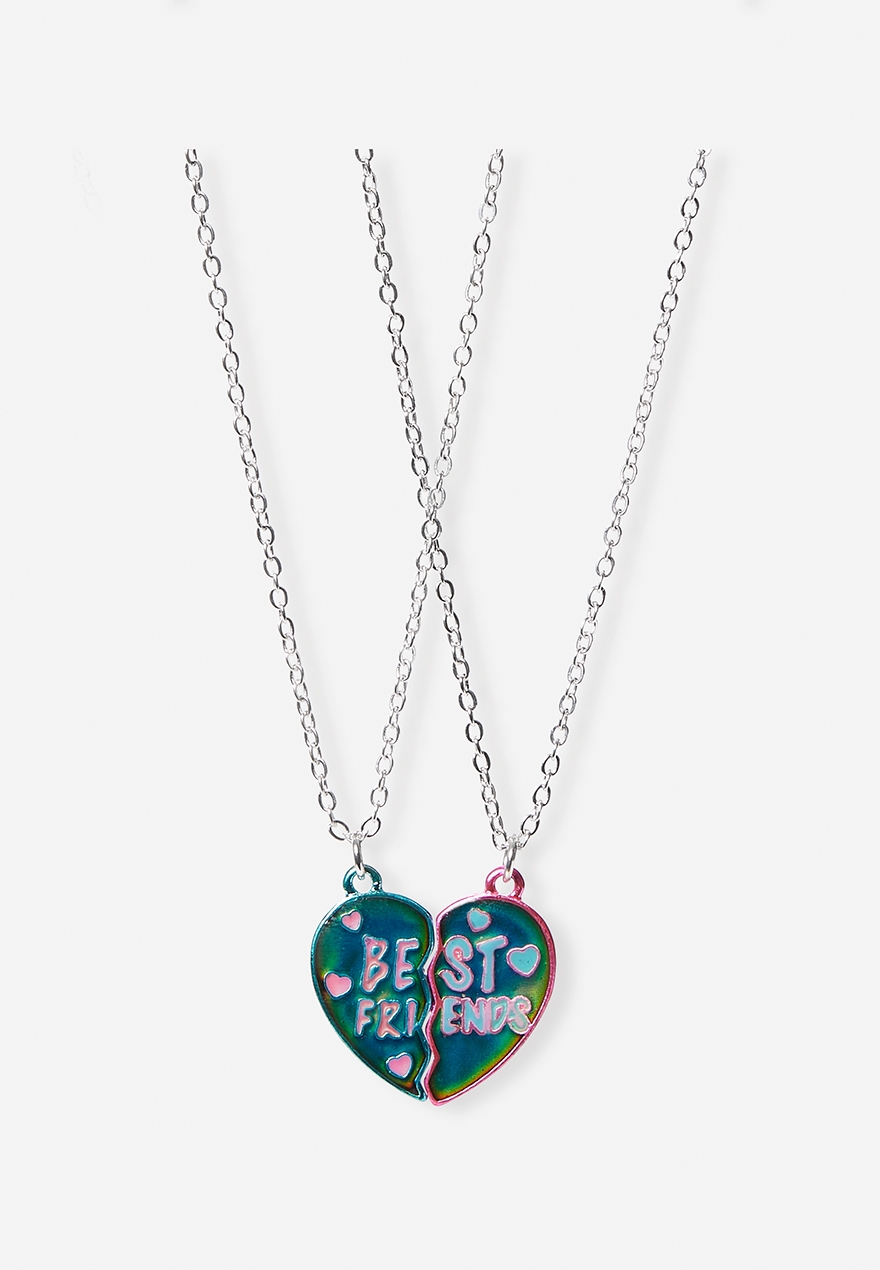 BFF Mood Pendant Girls Necklace - 2 Pack | Justice