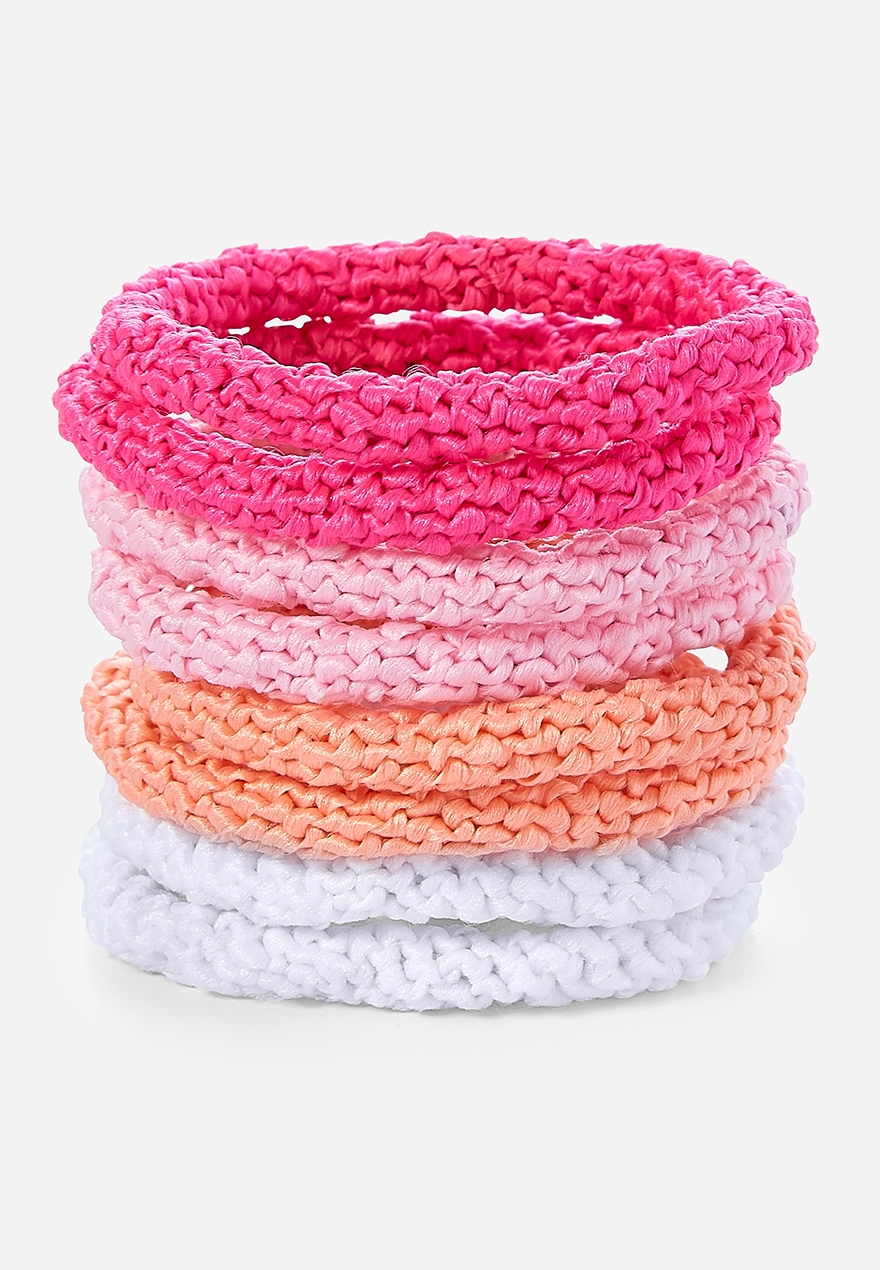 Ombre Braided Hair Tie 8 Pack Justice