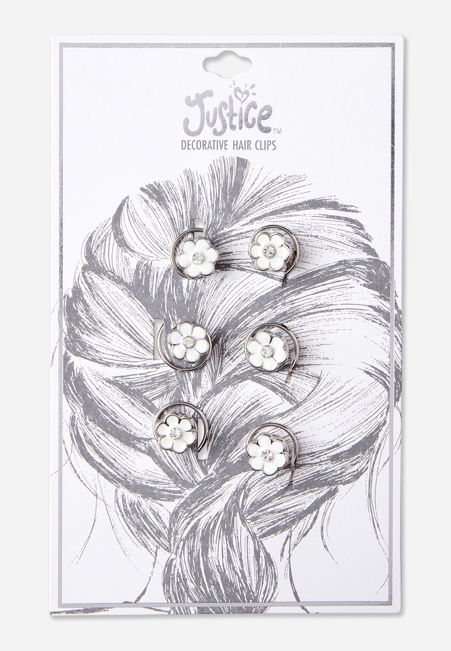 Daisy Twist In Hair Clip 6 Pack Justice