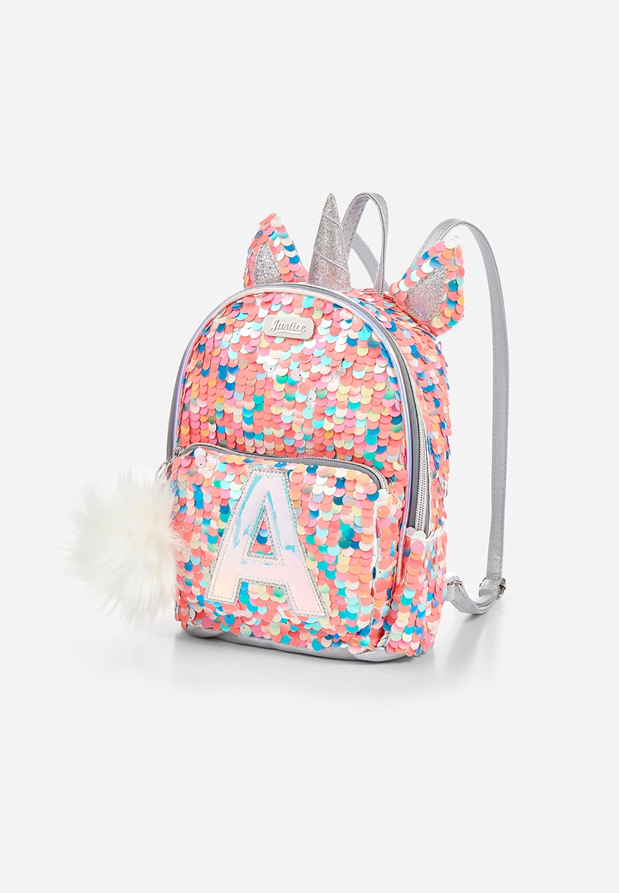 sequin backpack justice