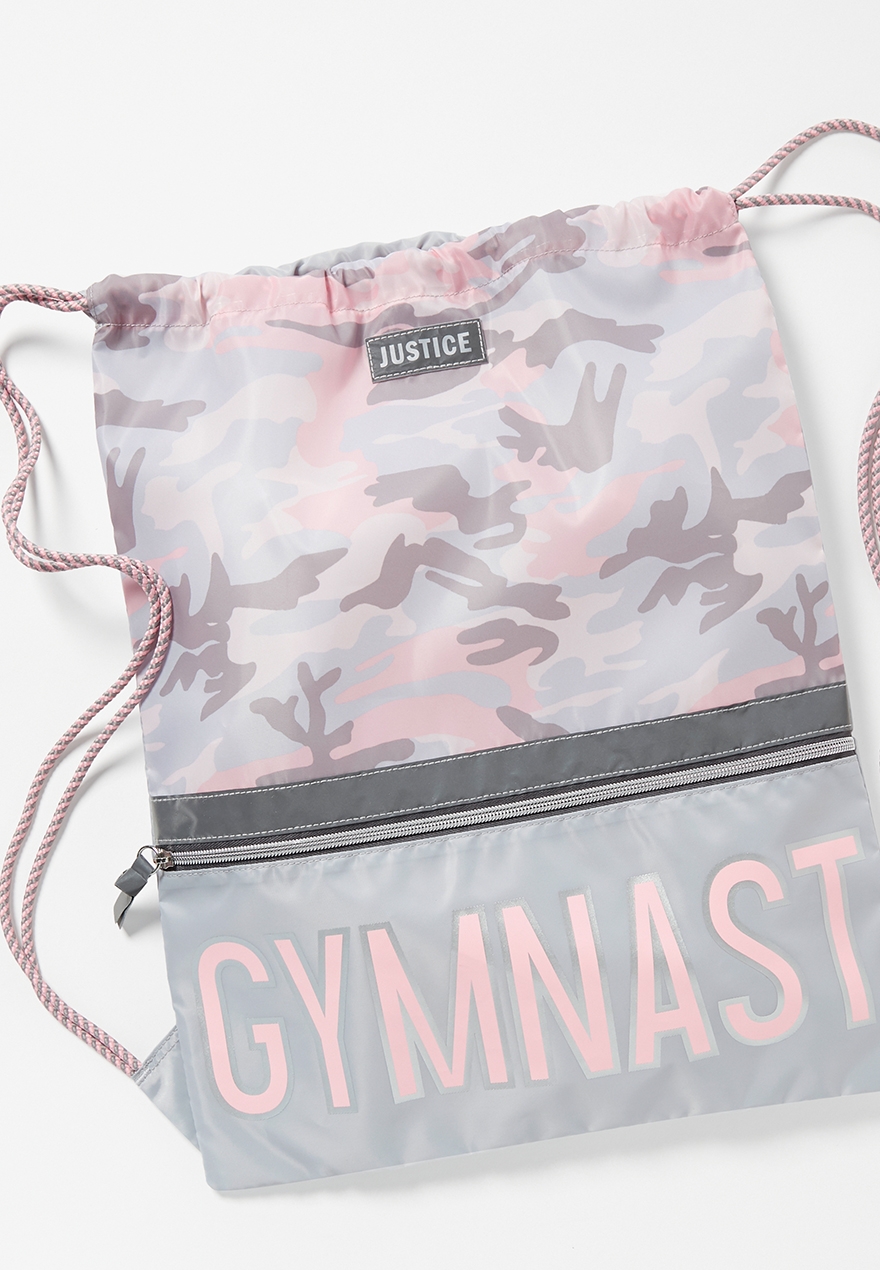 justice drawstring bag