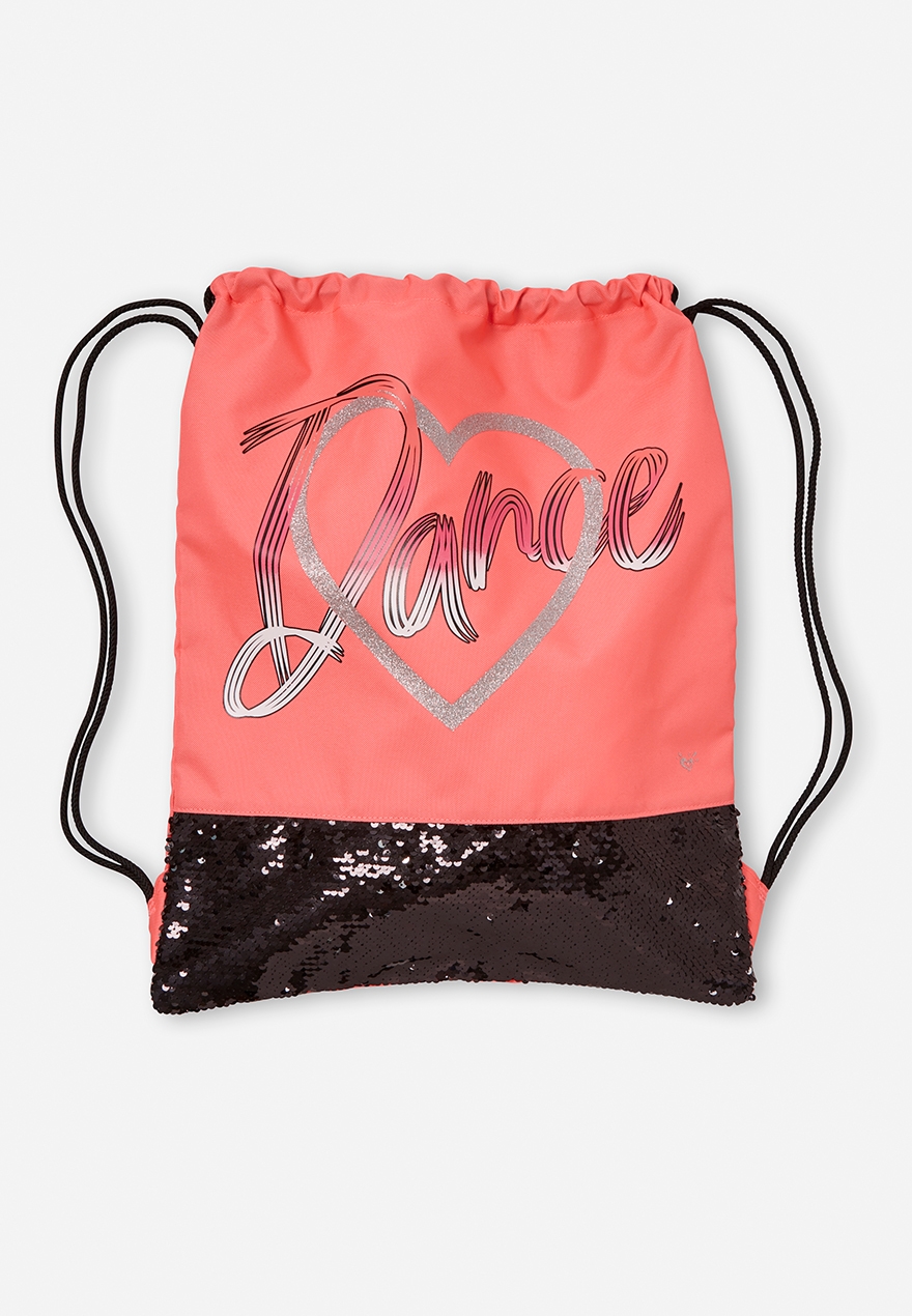 justice drawstring bag