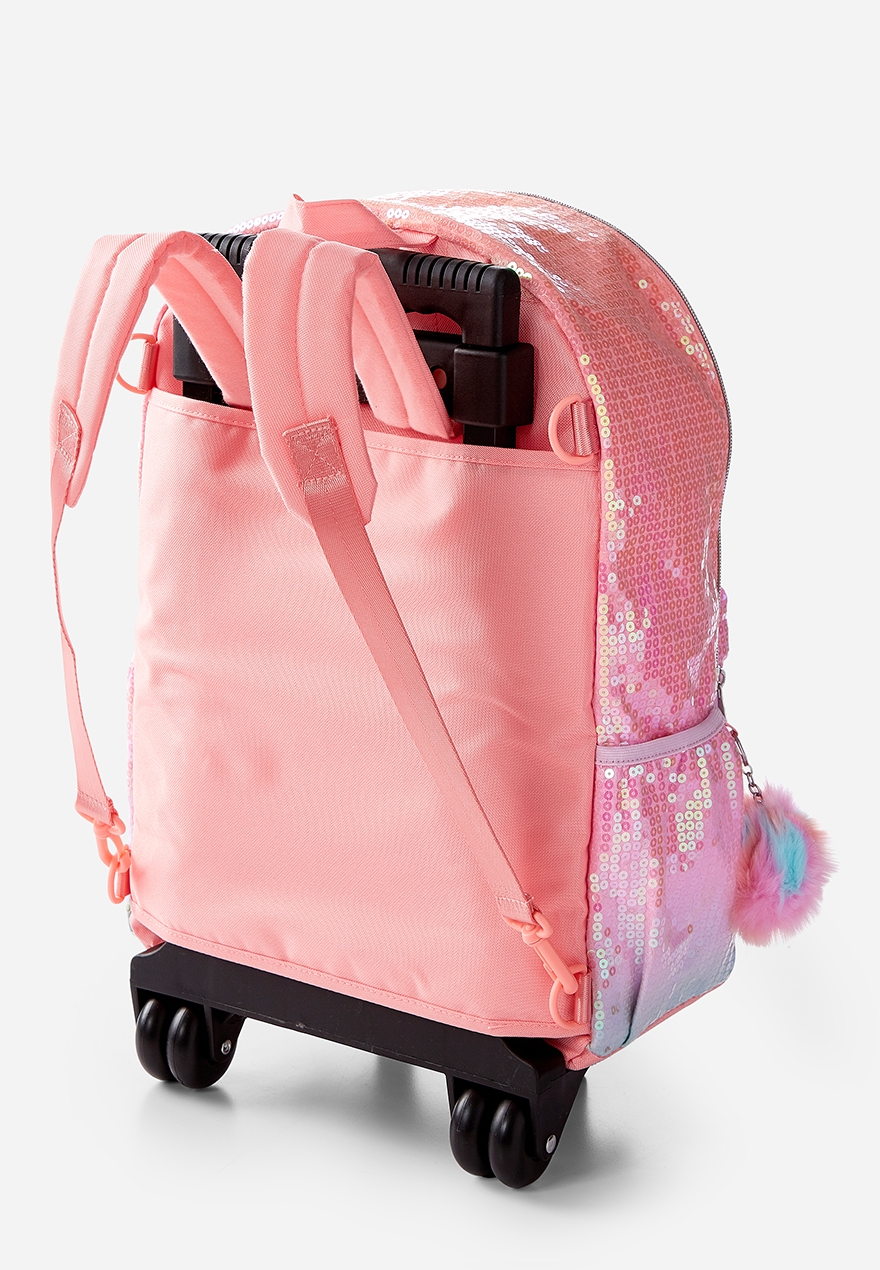 unicorn backpack on wheels