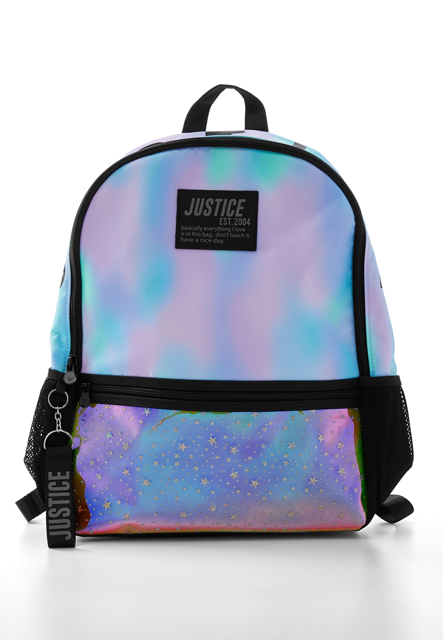 justice unicorn backpack letter a