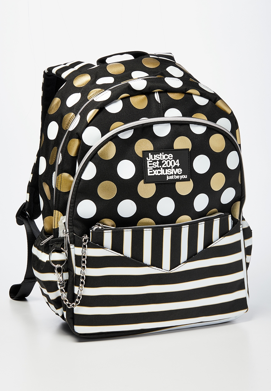 black and gold backpacks for school