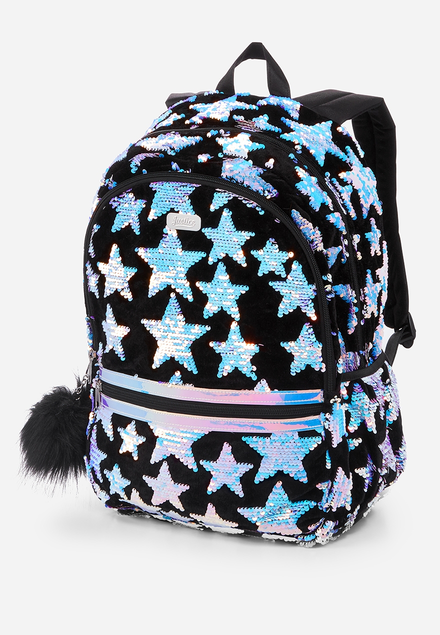 unicorn sequin backpack justice