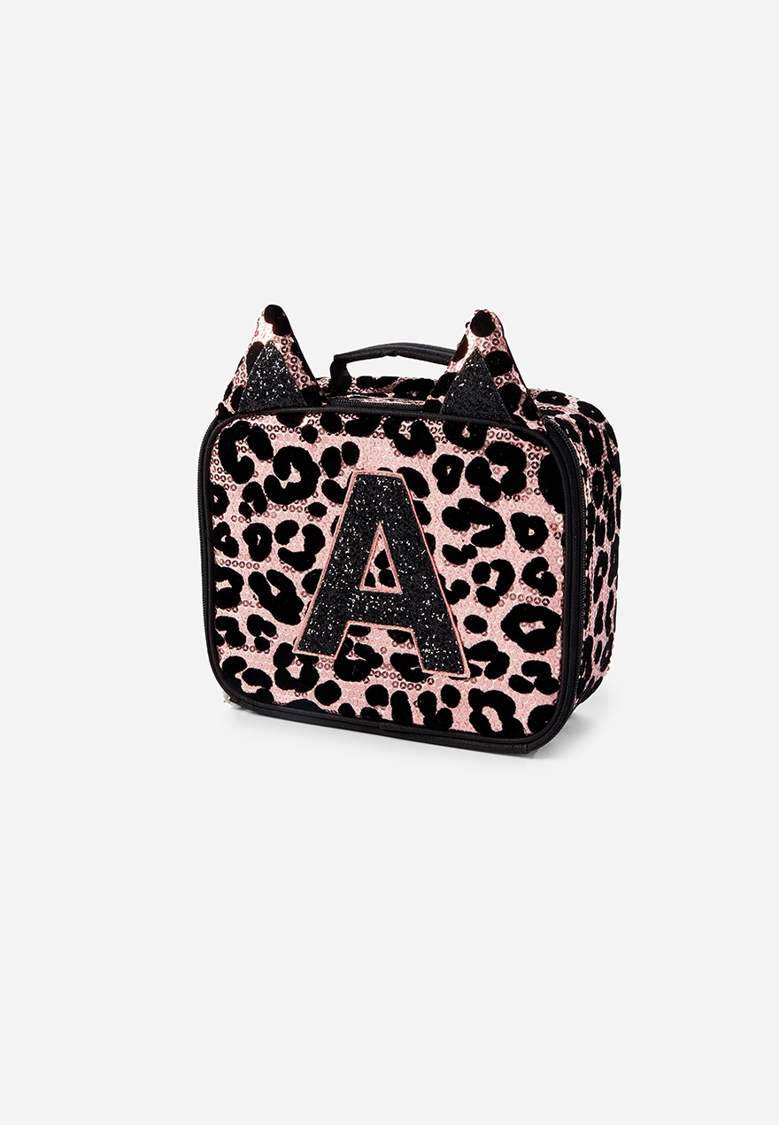 cheetah print lunch bag