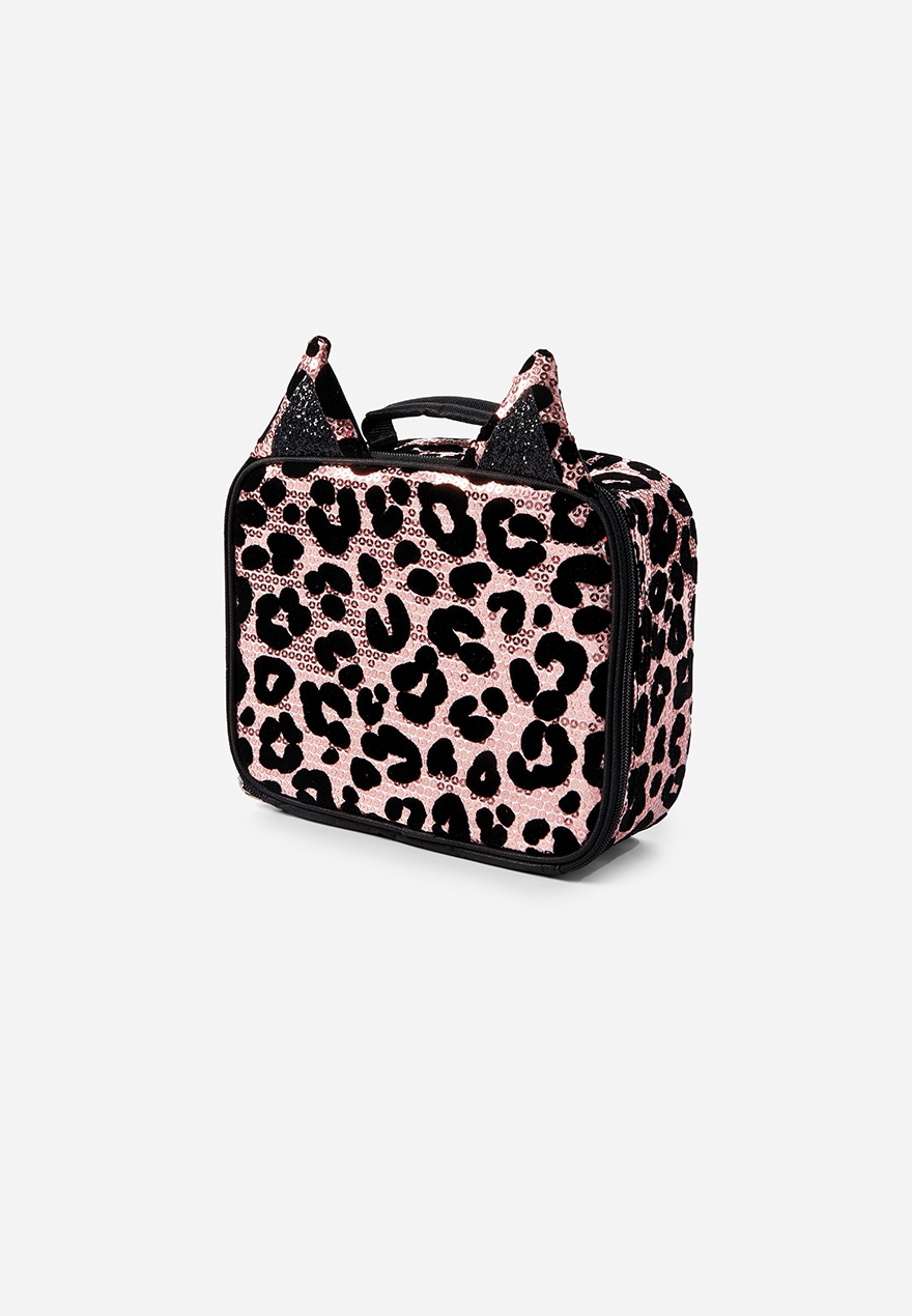 cheetah print lunch box