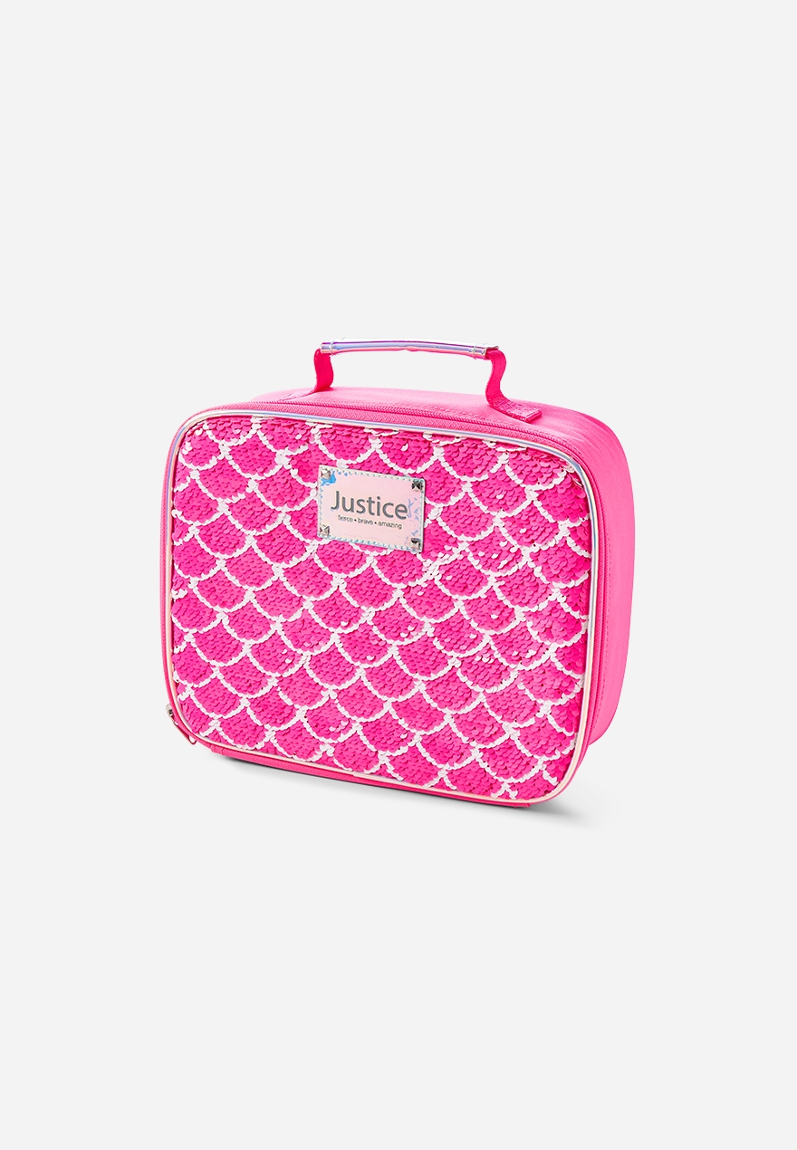 pink sequin lunch box