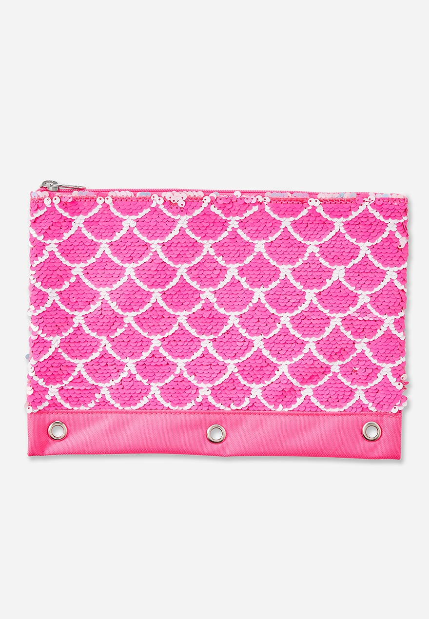 sequin pencil case