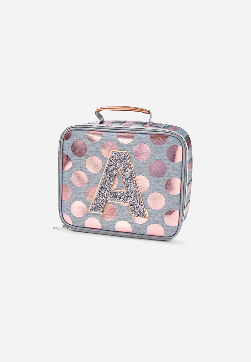 rose gold lunch tote