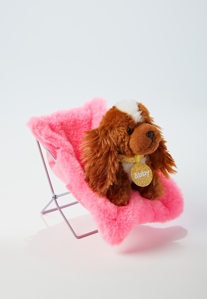 girls fur chair