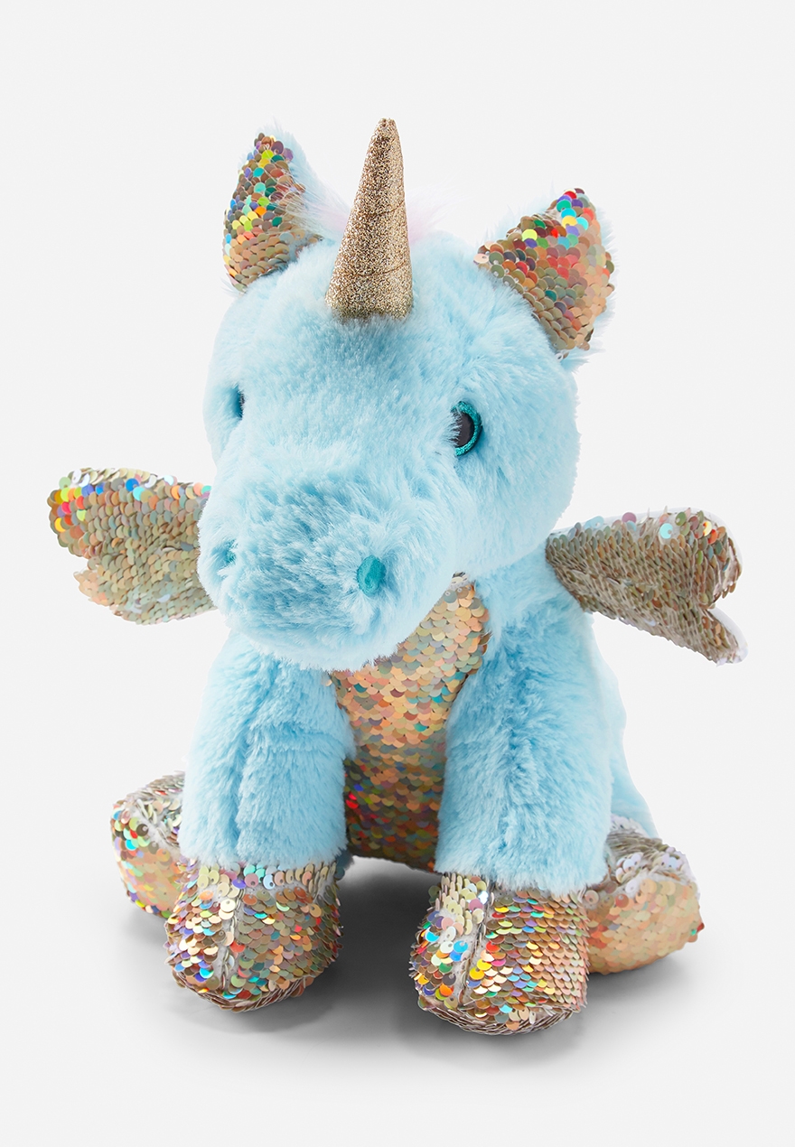 sequin unicorn plush